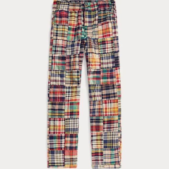 Polo Ralph Lauren Other - Boys Polo Prepster Patchwork Madras Pant size 18